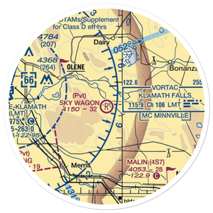 Sky Wagon Ranch Airport (6OG3) VFR Sectional Sticker (20 mile)