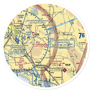 Sky Wagon Ranch Airport (6OG3) VFR Sectional Sticker (30 mile)