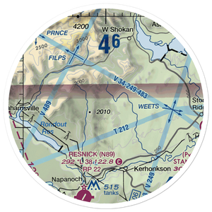 Piolis Brookside Airport (6NY7) VFR Sectional Sticker (20 mile)