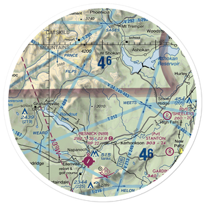 Piolis Brookside Airport (6NY7) VFR Sectional Sticker (30 mile)