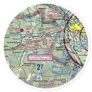 West Township Airport (6NY4) VFR Sectional Sticker (30 mile)