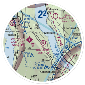 Airy-Acres Airport (6NY3) VFR Sectional Sticker (20 mile)