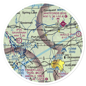 Flying K Airport (6NK8) VFR Sectional Sticker (20 mile)