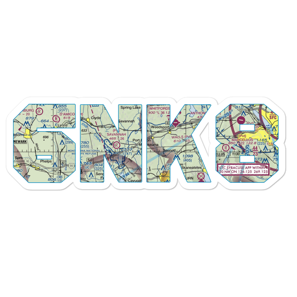Flying K Airport (6NK8) VFR Sectional Sticker 