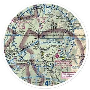 Meerwarth Airport (6NK2) VFR Sectional Sticker (30 mile)