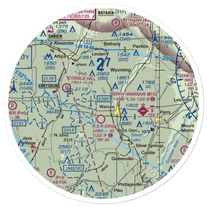 Casey's Airport (6NK1) VFR Sectional Sticker (30 mile)