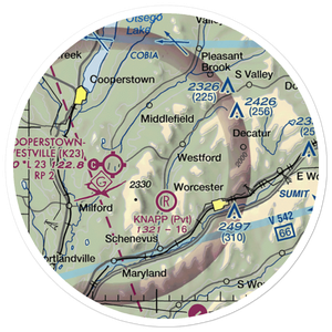 Knapp Airport (6NK0) VFR Sectional Sticker (20 mile)