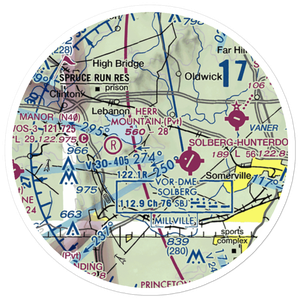 Lance Airport (6NJ8) VFR Sectional Sticker (20 mile)