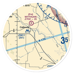 Hoesel Airport (6NE9) VFR Sectional Sticker (20 mile)