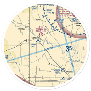 Hoesel Airport (6NE9) VFR Sectional Sticker (30 mile)