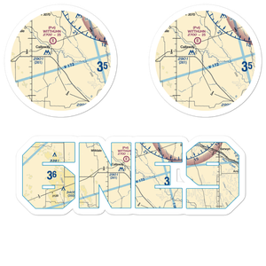 Hoesel Airport (6NE9) VFR Sectional Sticker Pack