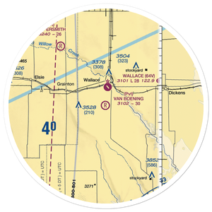 Van Boening Airport (6NE0) VFR Sectional Sticker (30 mile)
