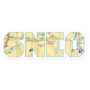 Van Boening Airport (6NE0) VFR Sectional Sticker