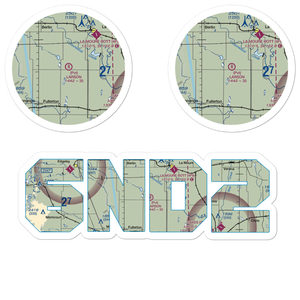 Larson Airport (6ND2) VFR Sectional Sticker Pack