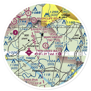 Marchmont Plantation Airpark (6NC8) VFR Sectional Sticker (20 mile)