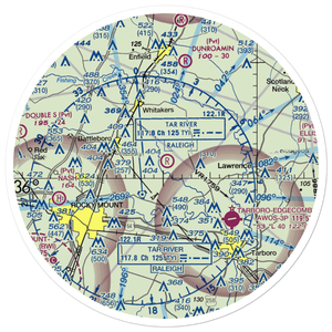 Thompson Farms Airport (6NC5) VFR Sectional Sticker (30 mile)