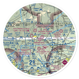 Brown STOLport (6NC4) VFR Sectional Sticker (30 mile)