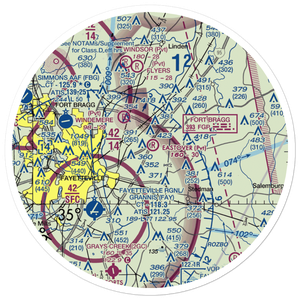 Eastover Air Ranch Airport (6NC3) VFR Sectional Sticker (30 mile)