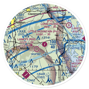 Little Mountain Airport (6NC1) VFR Sectional Sticker (20 mile)