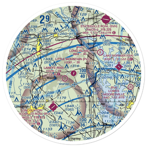 Little Mountain Airport (6NC1) VFR Sectional Sticker (30 mile)