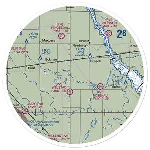 Marsh Brothers Airstrip (6NA6) VFR Sectional Sticker (30 mile)