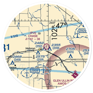 Chase Airstrip (6NA5) VFR Sectional Sticker (20 mile)