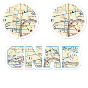 Chase Airstrip (6NA5) VFR Sectional Sticker Pack