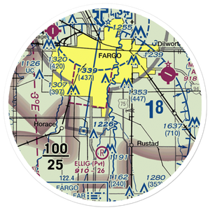 South Hector Airstrip (6NA2) VFR Sectional Sticker (20 mile)