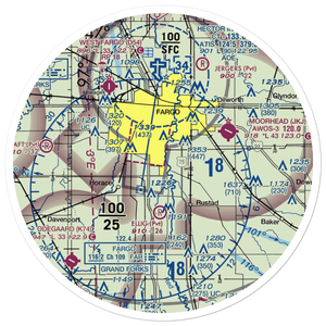 South Hector Airstrip (6NA2) VFR Sectional Sticker (30 mile)