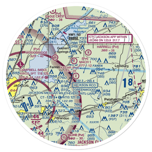 Kaehr Airport (6MS6) VFR Sectional Sticker (30 mile)