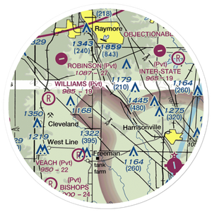 West Aero Ranch Airport (6MO9) VFR Sectional Sticker (20 mile)