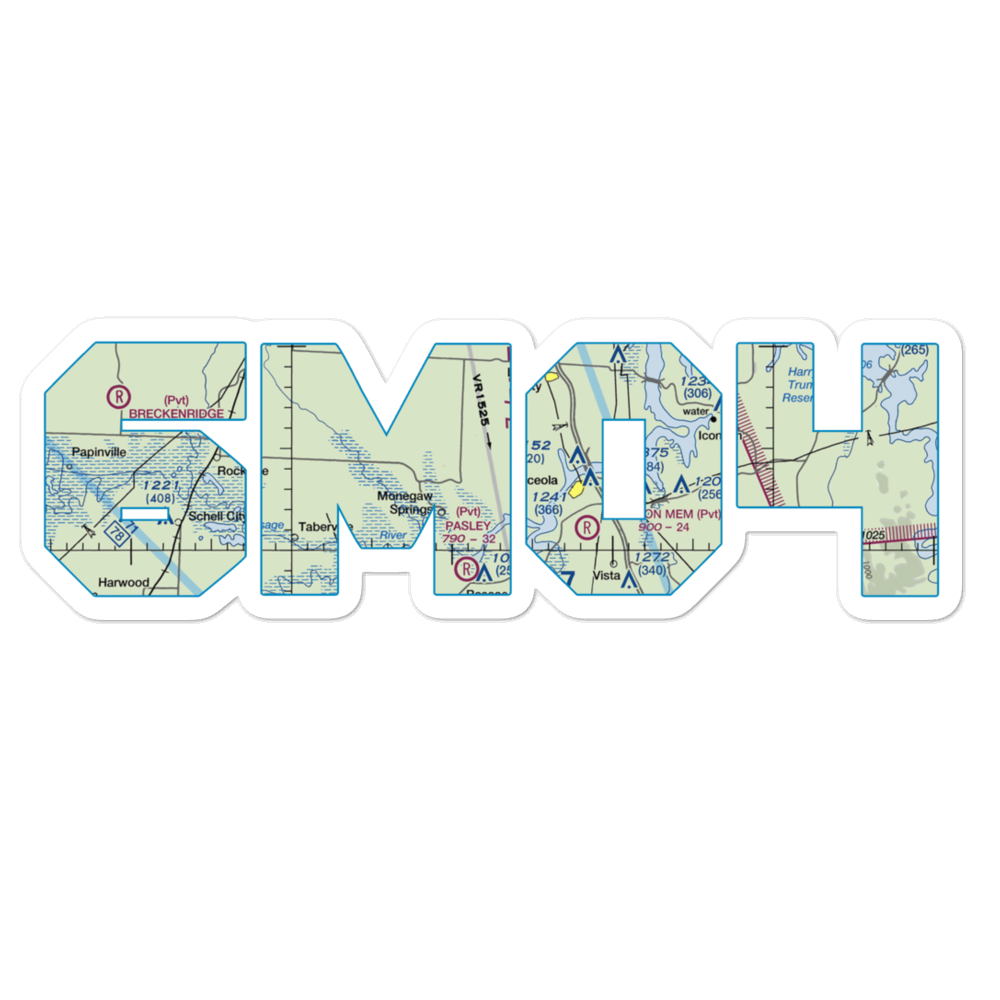 Wixted Airport (6MO4) VFR Sectional Sticker 