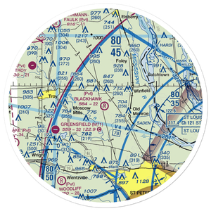 Blackhawk Airport (6MO0) VFR Sectional Sticker (30 mile)