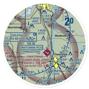 Underland Airstrip (6MN8) VFR Sectional Sticker (20 mile)
