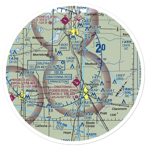 Underland Airstrip (6MN8) VFR Sectional Sticker (30 mile)