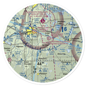 Mankato Farmstrip Airport (6MN7) VFR Sectional Sticker (30 mile)