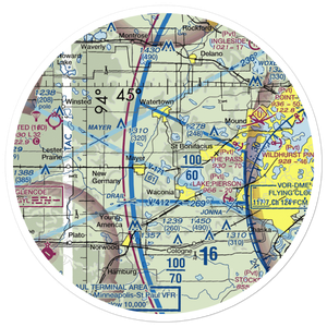 Goose Lake Seaplane Base (6MN6) VFR Sectional Sticker (30 mile)