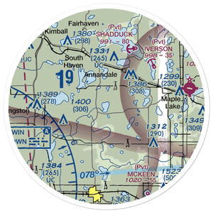 Gale's Seaplane Base (6MN5) VFR Sectional Sticker (20 mile)