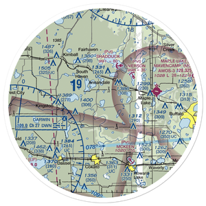 Gale's Seaplane Base (6MN5) VFR Sectional Sticker (30 mile)