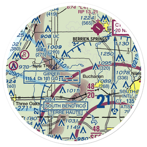 Hancock Airport (6MI6) VFR Sectional Sticker (20 mile)