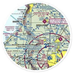 Hancock Airport (6MI6) VFR Sectional Sticker (30 mile)
