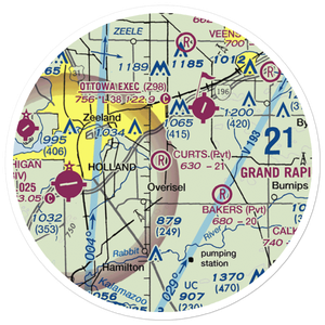 Curt's Place Airport (6MI3) VFR Sectional Sticker (20 mile)