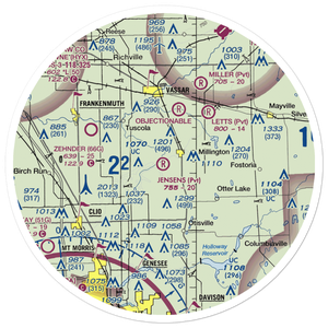 Jensen Field (6MI1) VFR Sectional Sticker (30 mile)