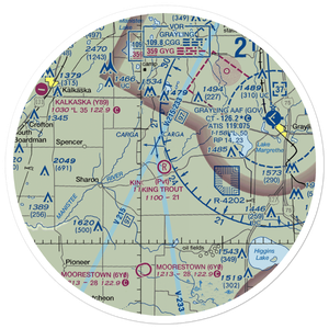 King Trout Airport (6MI0) VFR Sectional Sticker (30 mile)
