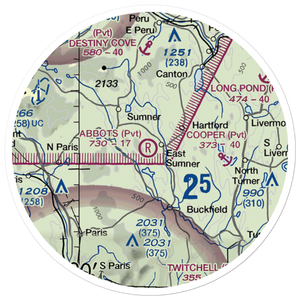 Abbots Airport (6ME6) VFR Sectional Sticker (20 mile)