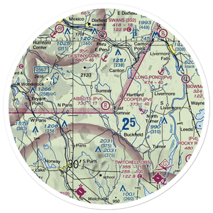 Abbots Airport (6ME6) VFR Sectional Sticker (30 mile)