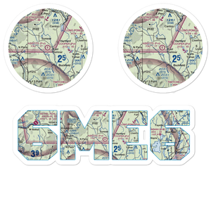 Abbots Airport (6ME6) VFR Sectional Sticker Pack