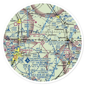 White's Airstrip (6MD8) VFR Sectional Sticker (30 mile)