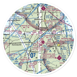 D'Angelo Airport (6MD7) VFR Sectional Sticker (30 mile)