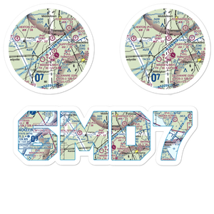 D'Angelo Airport (6MD7) VFR Sectional Sticker Pack